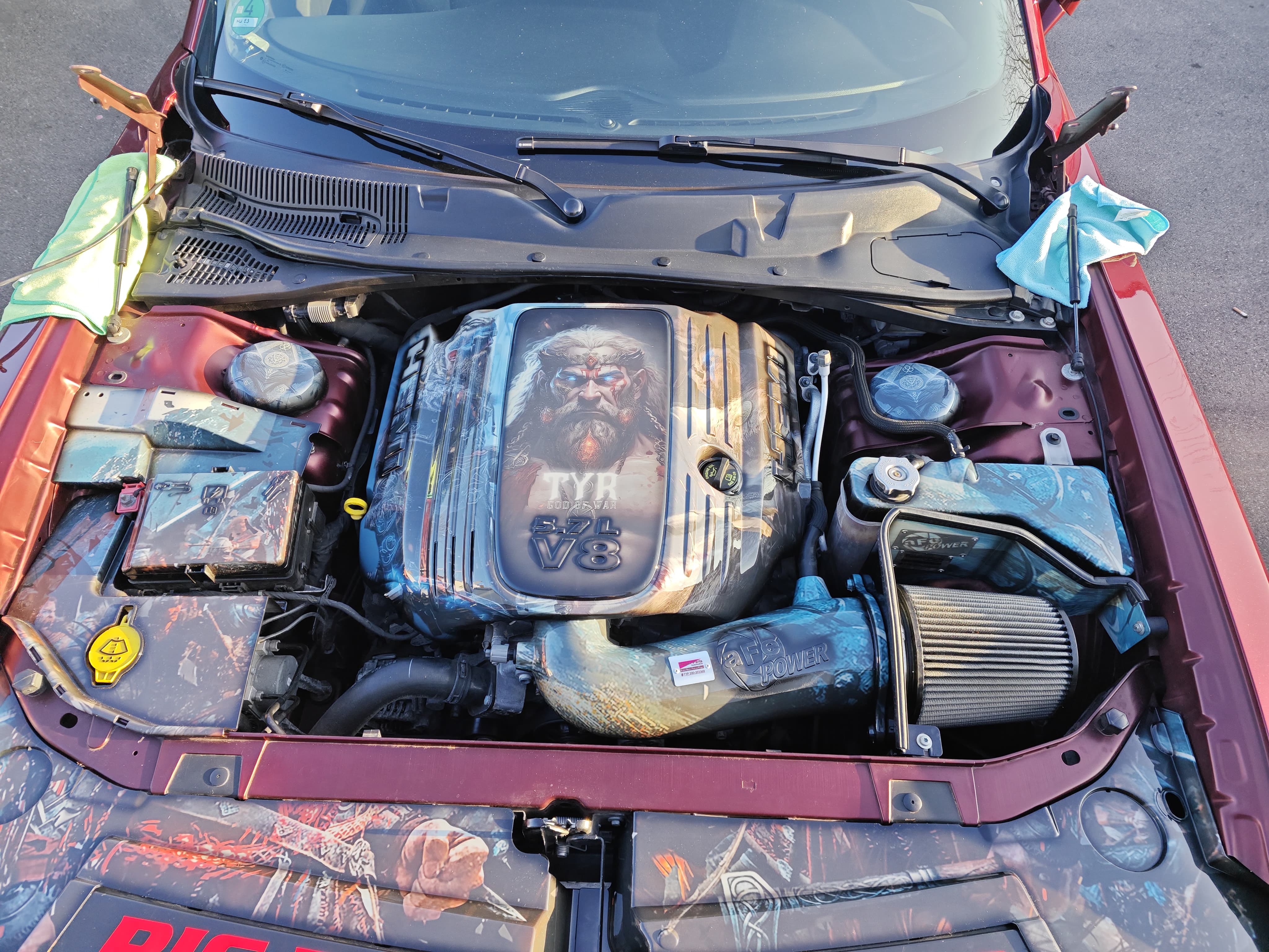 Detail potisku hydrografické fólie